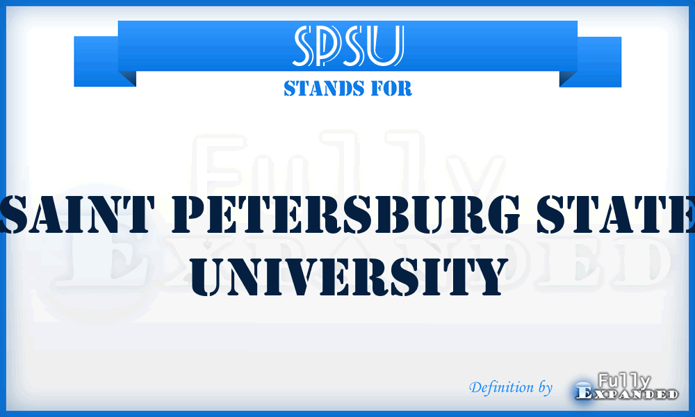 SPSU - Saint Petersburg State University