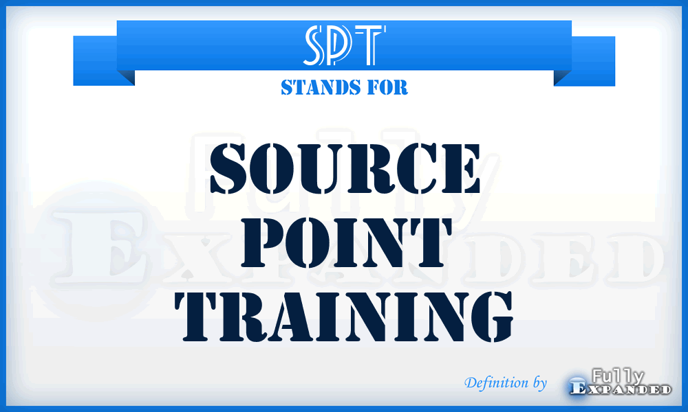 SPT - Source Point Training