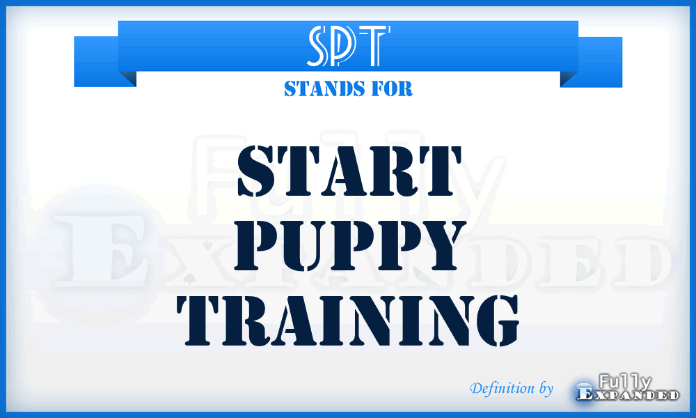 SPT - Start Puppy Training