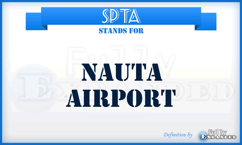 SPTA - Nauta airport