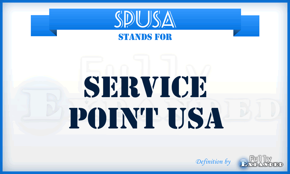 SPUSA - Service Point USA