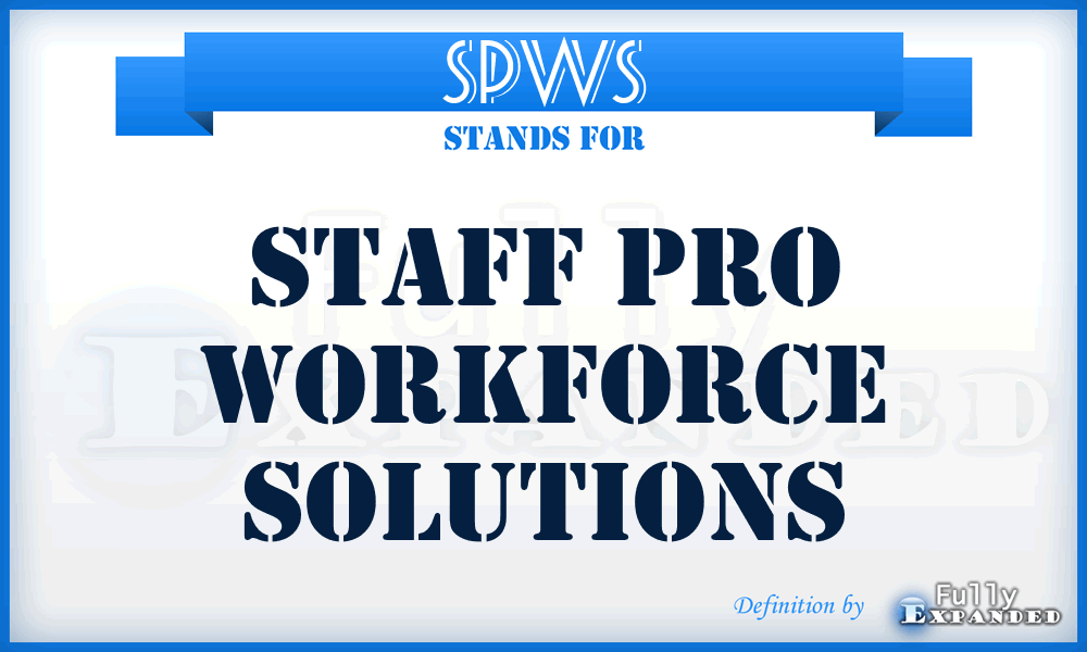 SPWS - Staff Pro Workforce Solutions