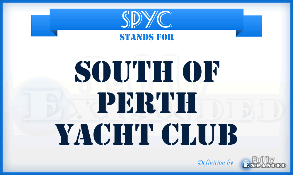 SPYC - South of Perth Yacht Club