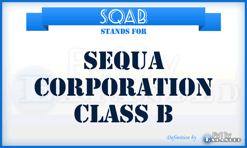 SQAB - Sequa Corporation Class B