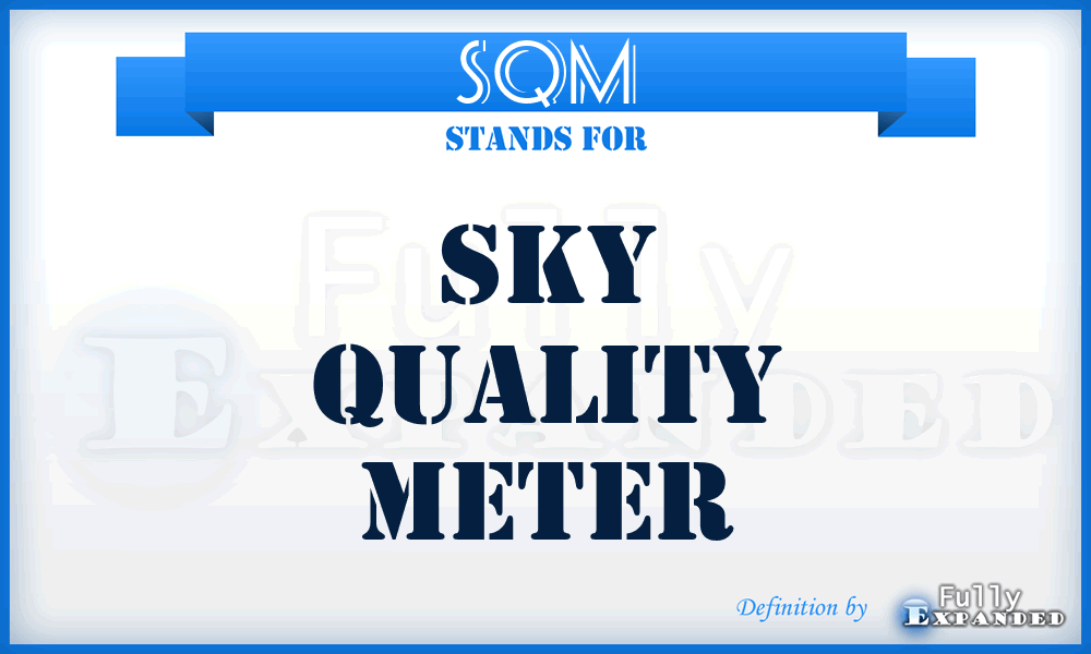 SQM - Sky Quality Meter