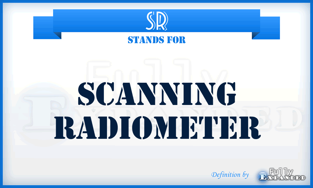 SR - Scanning Radiometer