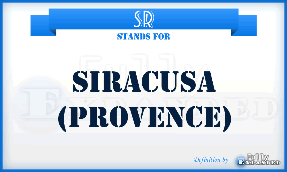 SR - Siracusa (Provence)