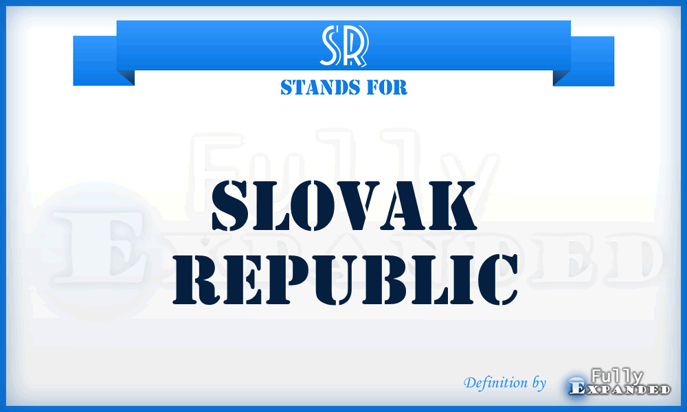 SR - Slovak Republic