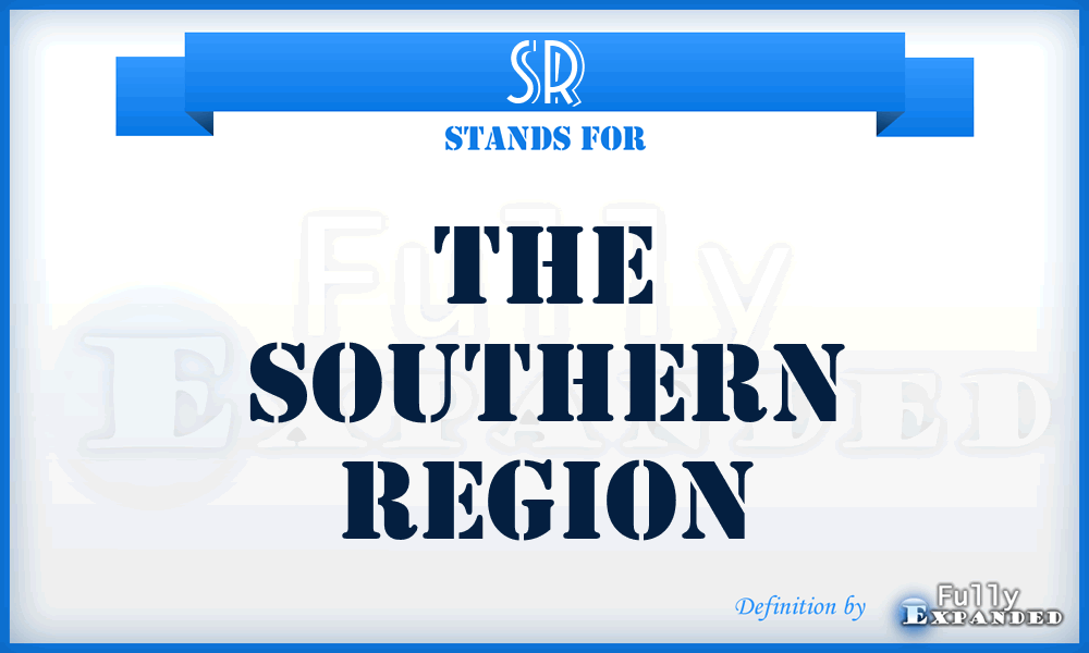 SR - The Southern Region