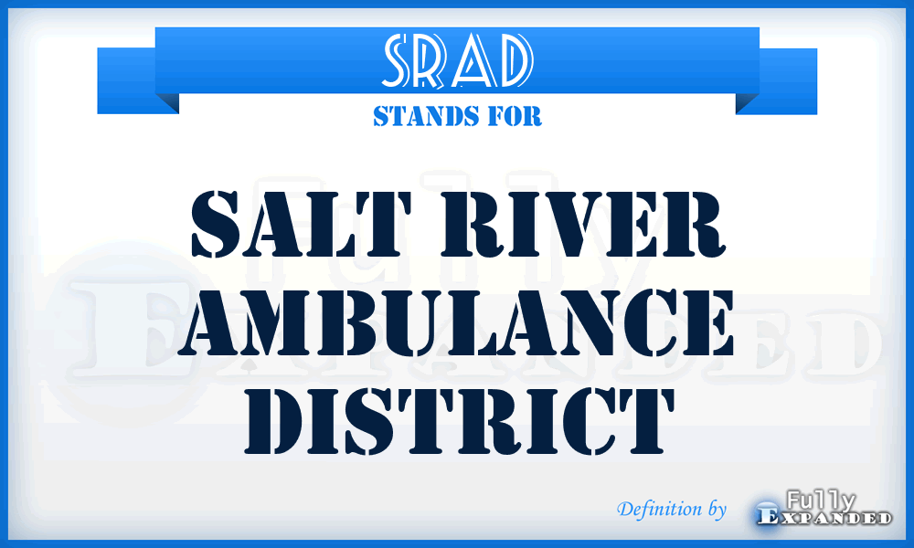 SRAD - Salt River Ambulance District