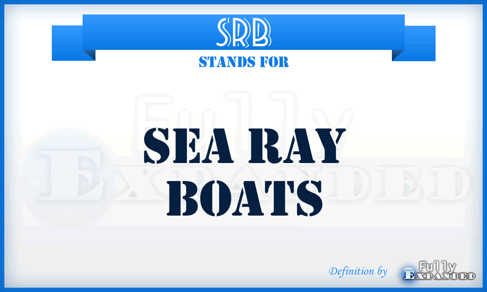 SRB - Sea Ray Boats