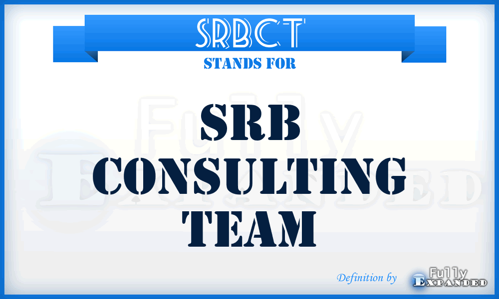 SRBCT - SRB Consulting Team