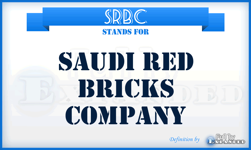 SRBC - Saudi Red Bricks Company