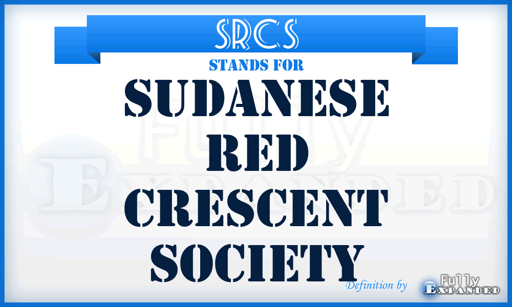 SRCS - Sudanese Red Crescent Society