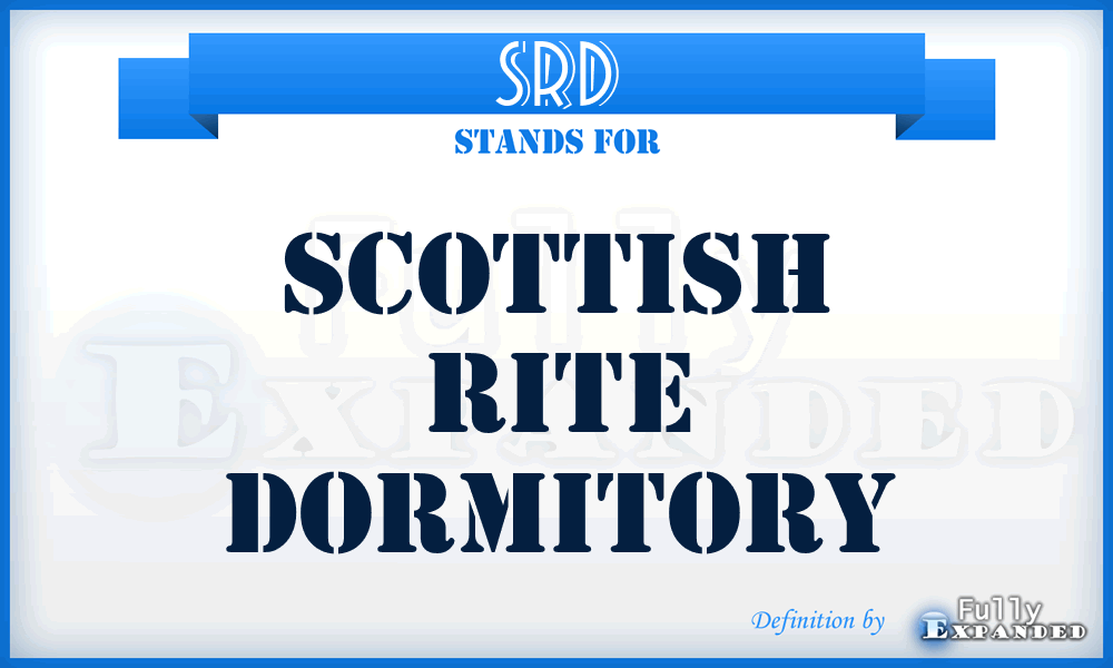 SRD - Scottish Rite Dormitory