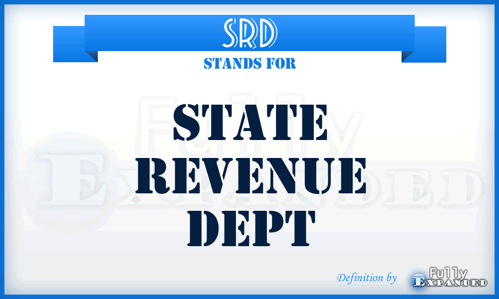 SRD - State Revenue Dept