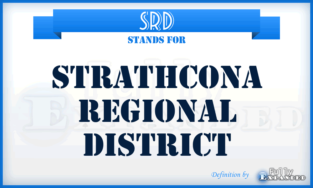 SRD - Strathcona Regional District