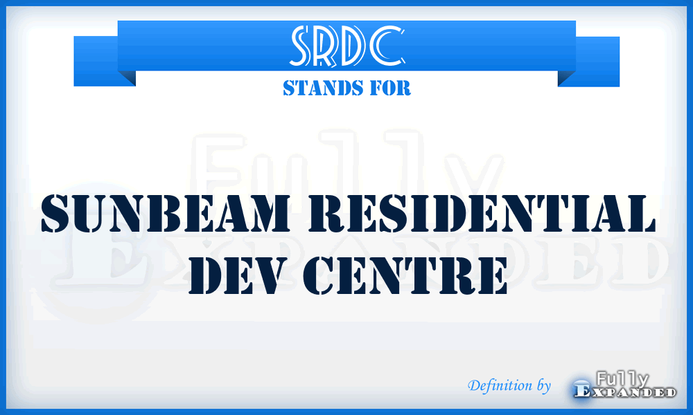SRDC - Sunbeam Residential Dev Centre