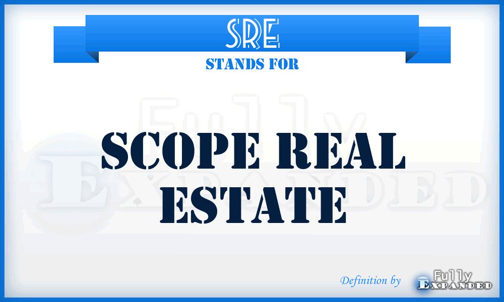 SRE - Scope Real Estate