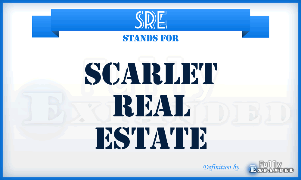SRE - Scarlet Real Estate