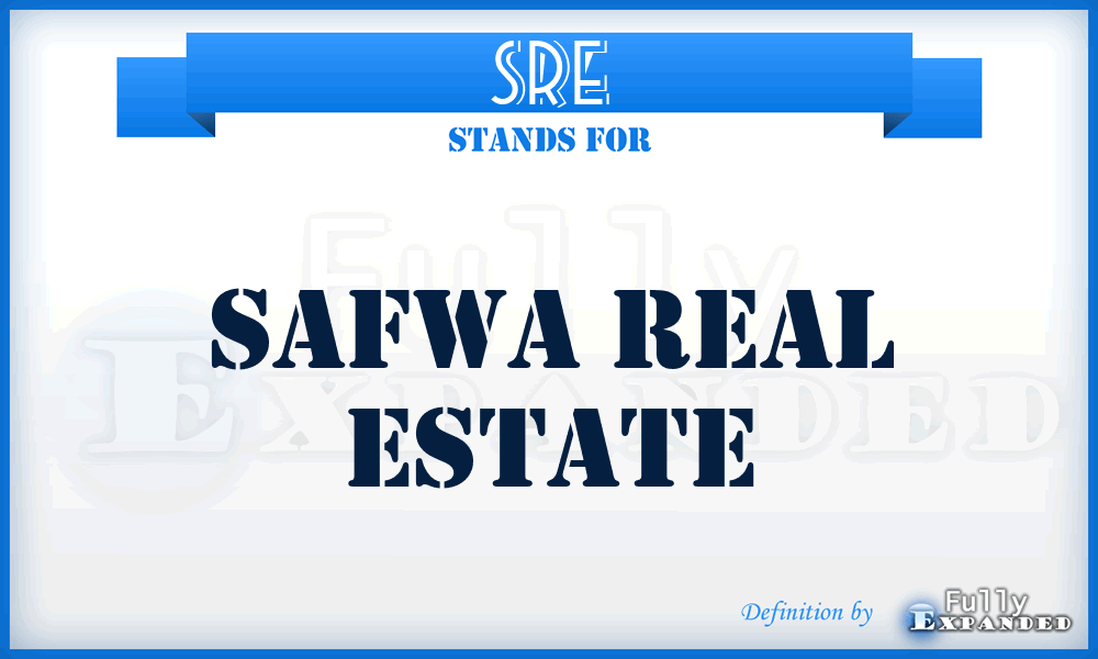 SRE - Safwa Real Estate