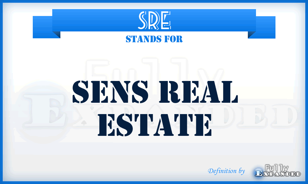 SRE - Sens Real Estate