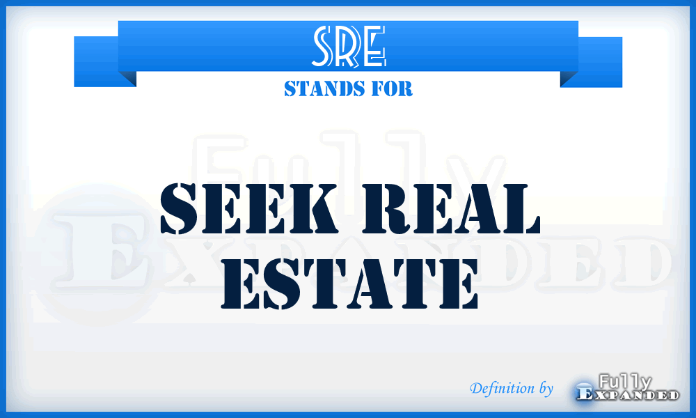 SRE - Seek Real Estate