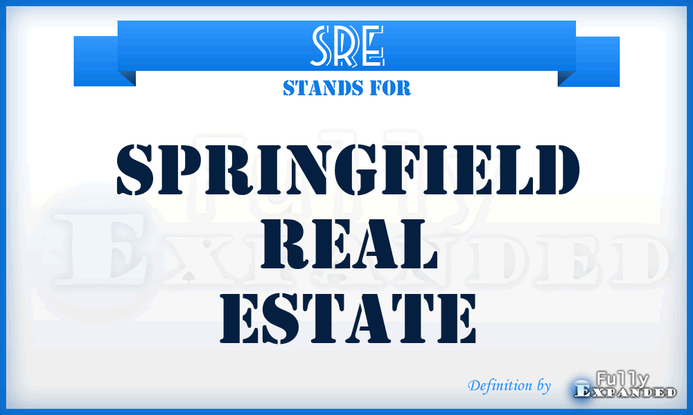 SRE - Springfield Real Estate