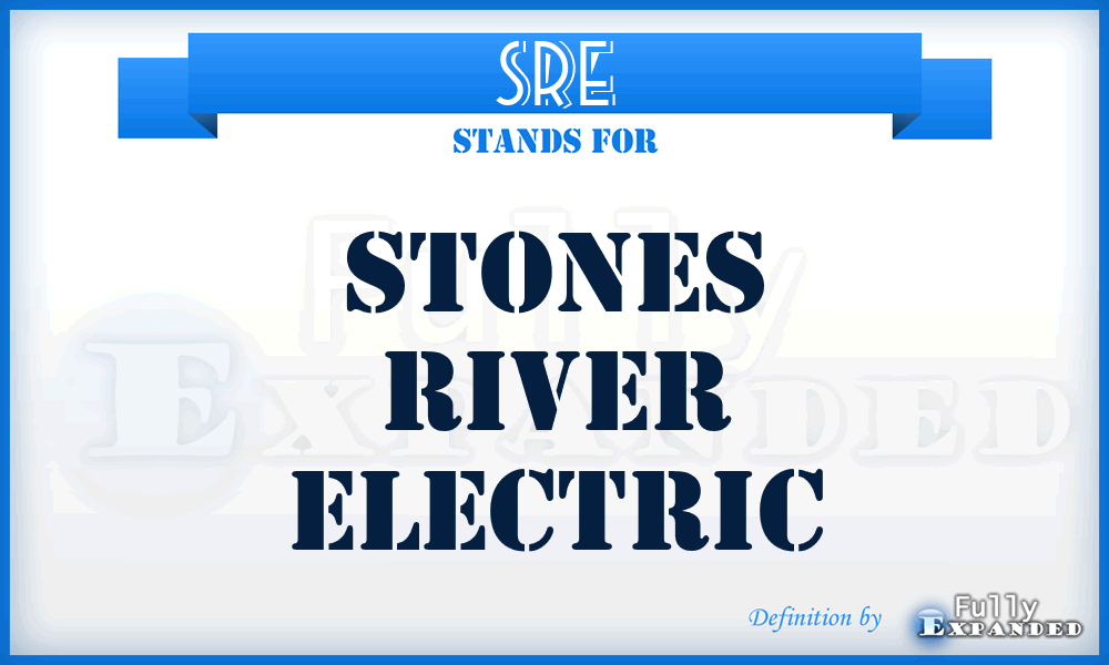 SRE - Stones River Electric