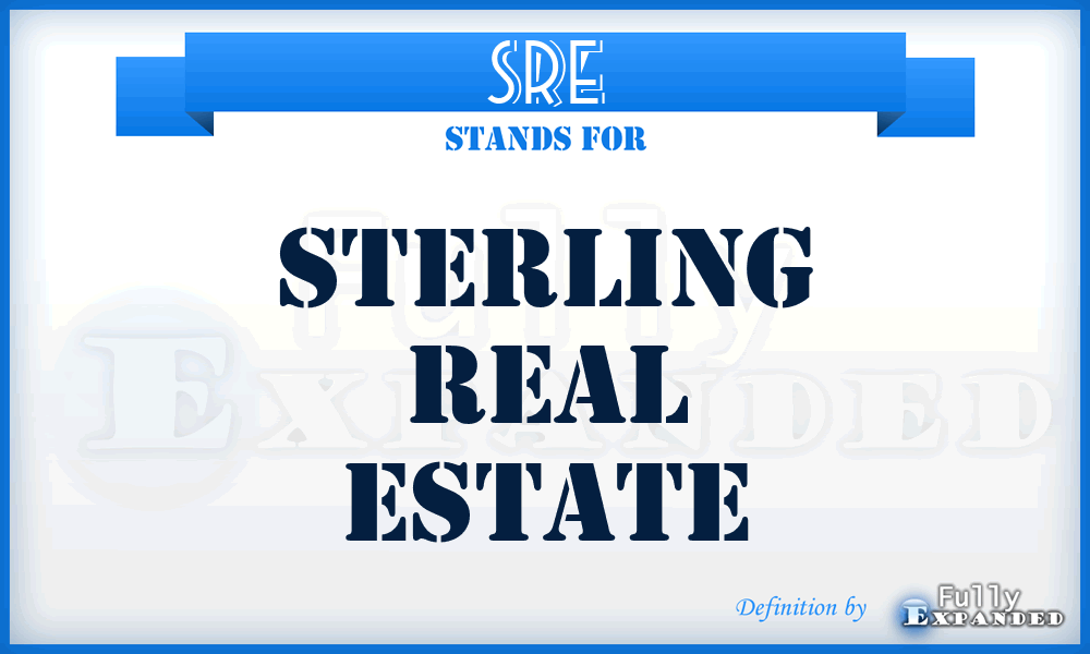 SRE - Sterling Real Estate