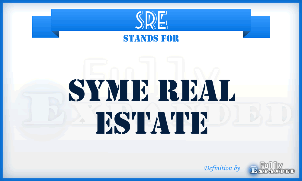 SRE - Syme Real Estate