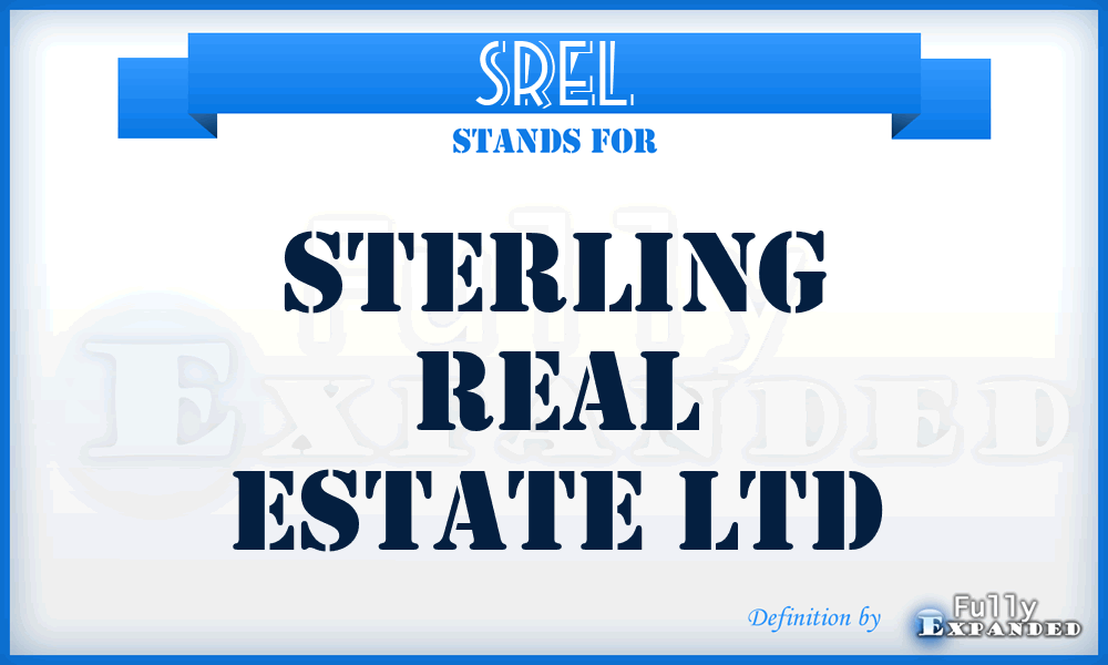 SREL - Sterling Real Estate Ltd