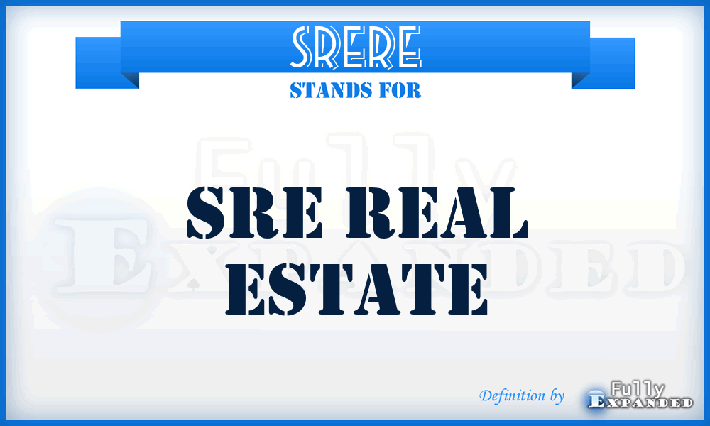 SRERE - SRE Real Estate