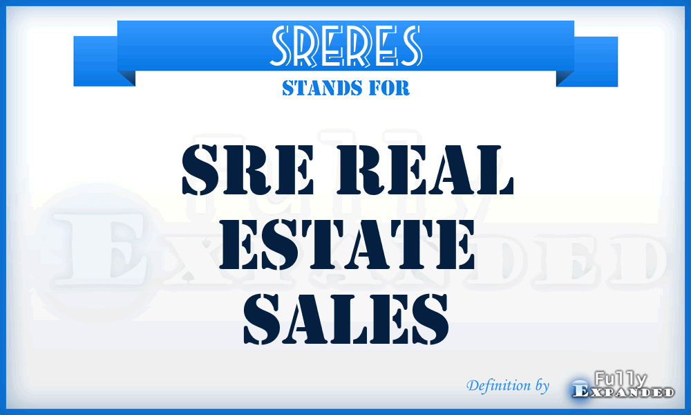 SRERES - SRE Real Estate Sales