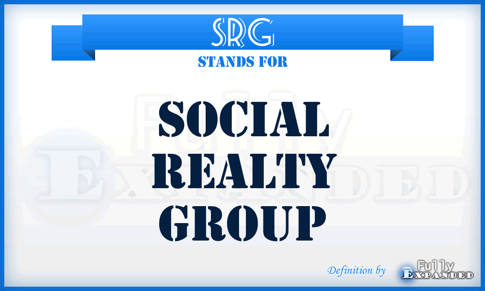 SRG - Social Realty Group