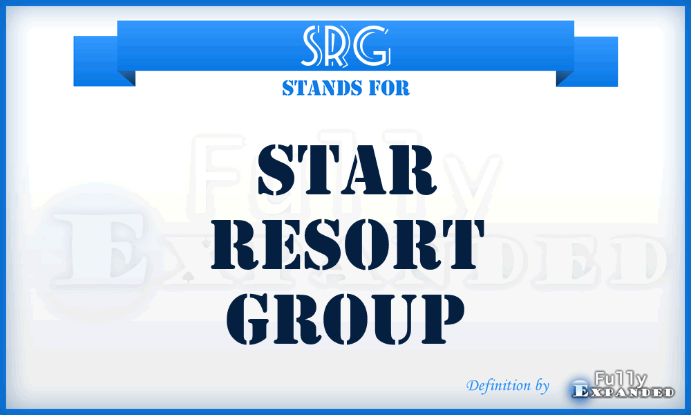 SRG - Star Resort Group