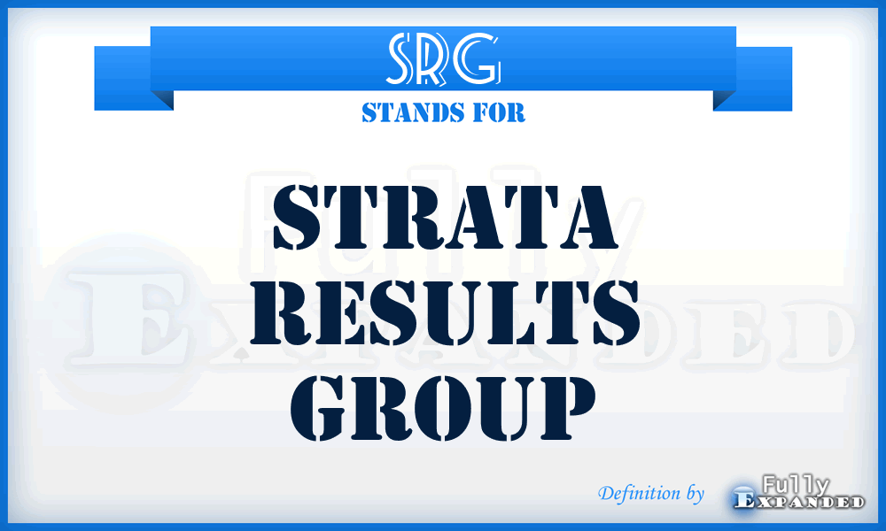 SRG - Strata Results Group