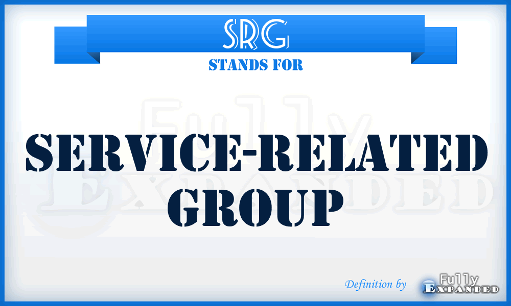 SRG - service-related group