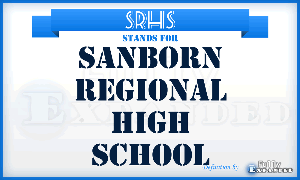 SRHS - Sanborn Regional High School