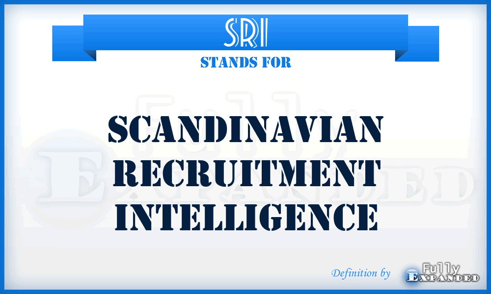 SRI - Scandinavian Recruitment Intelligence