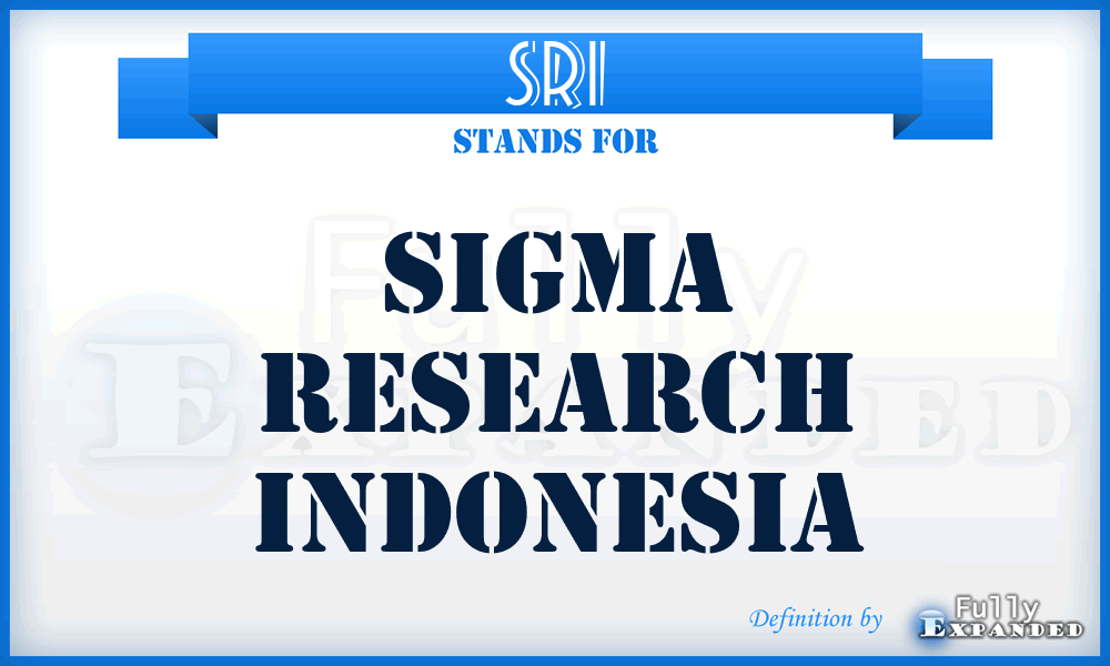 SRI - Sigma Research Indonesia
