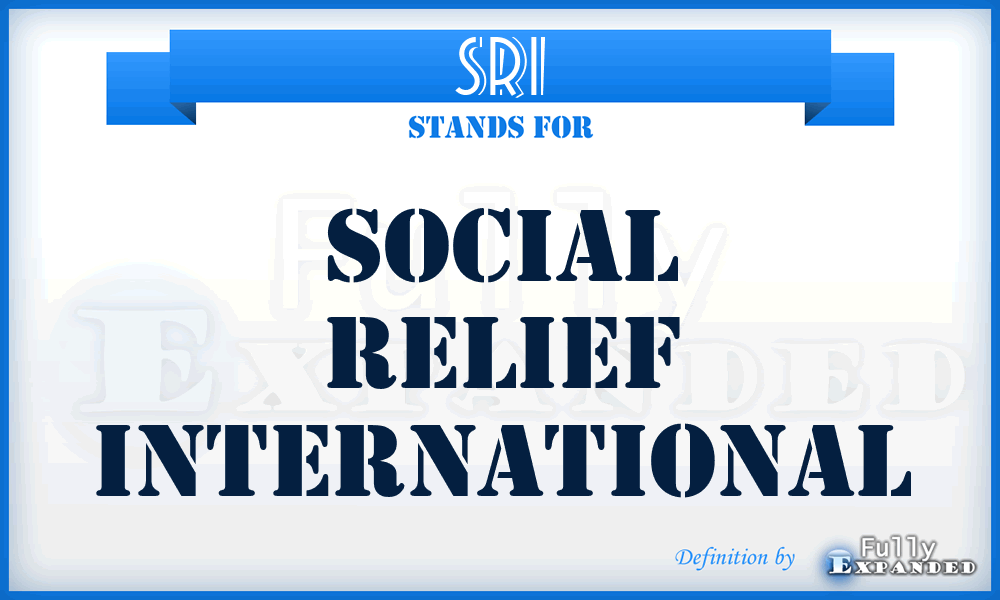 SRI - Social Relief International