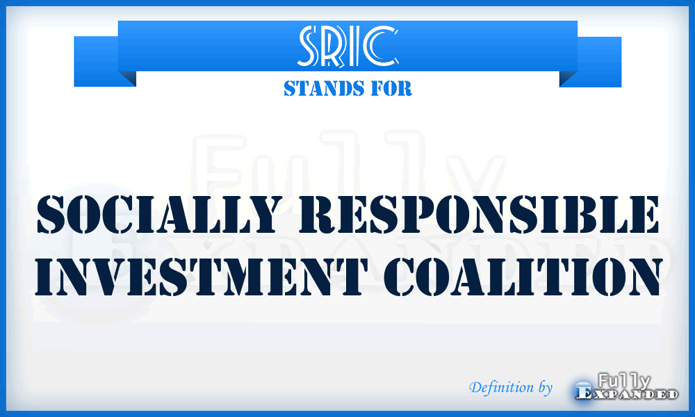 SRIC - Socially Responsible Investment Coalition