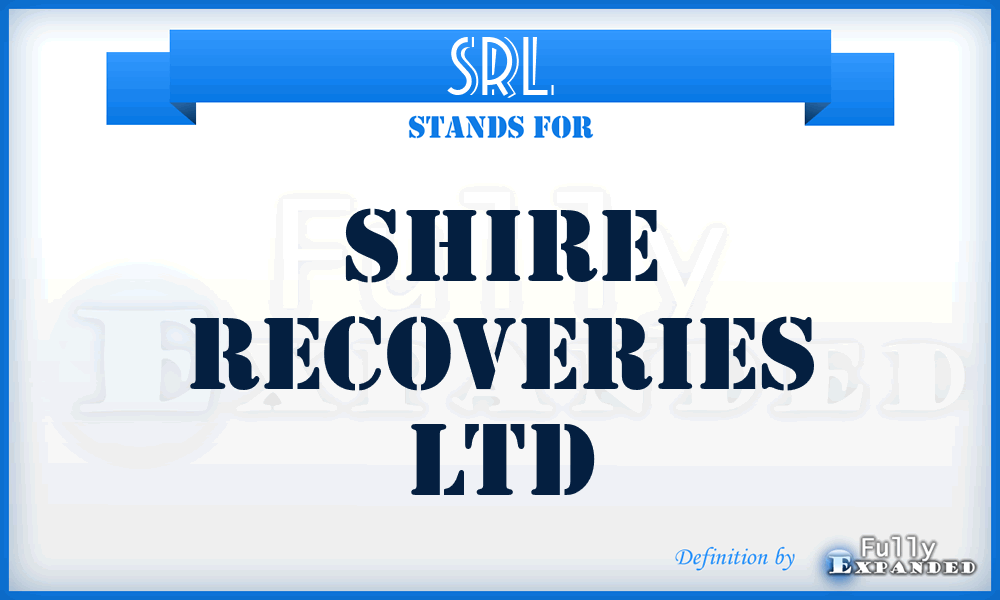 SRL - Shire Recoveries Ltd