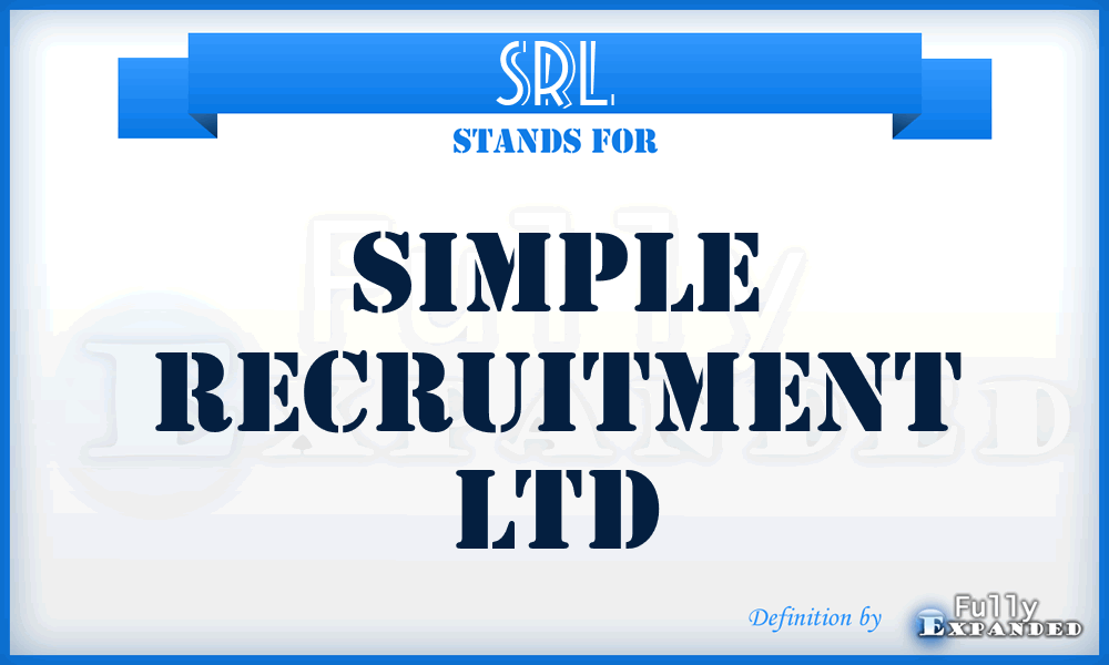 SRL - Simple Recruitment Ltd