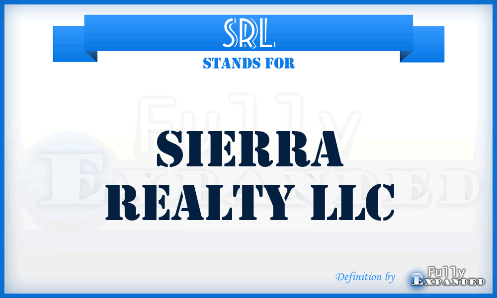 SRL - Sierra Realty LLC