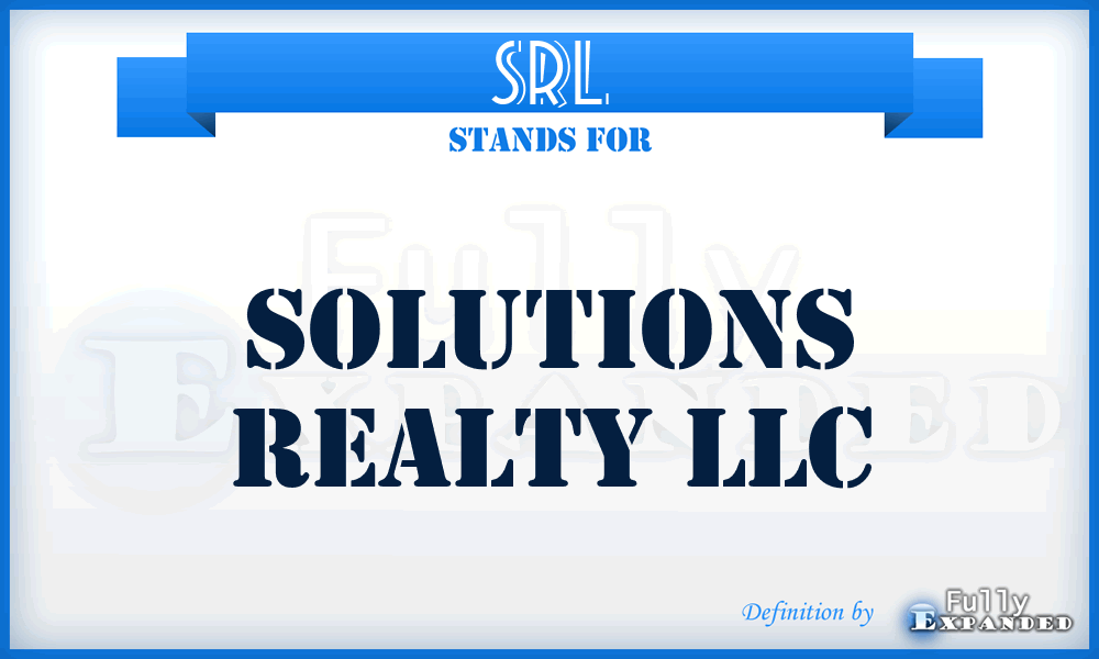 SRL - Solutions Realty LLC