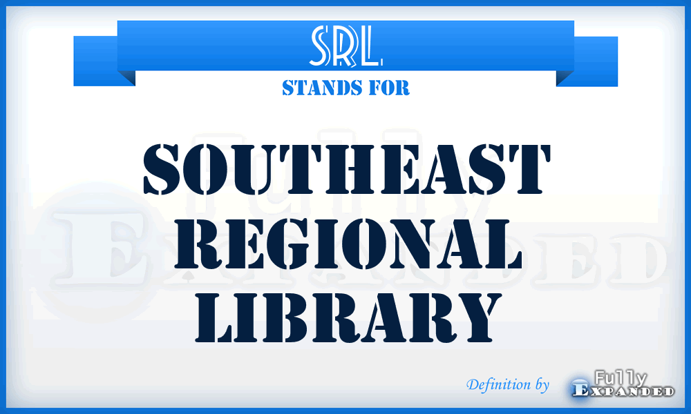 SRL - Southeast Regional Library