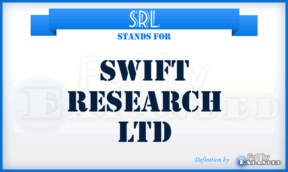 SRL - Swift Research Ltd