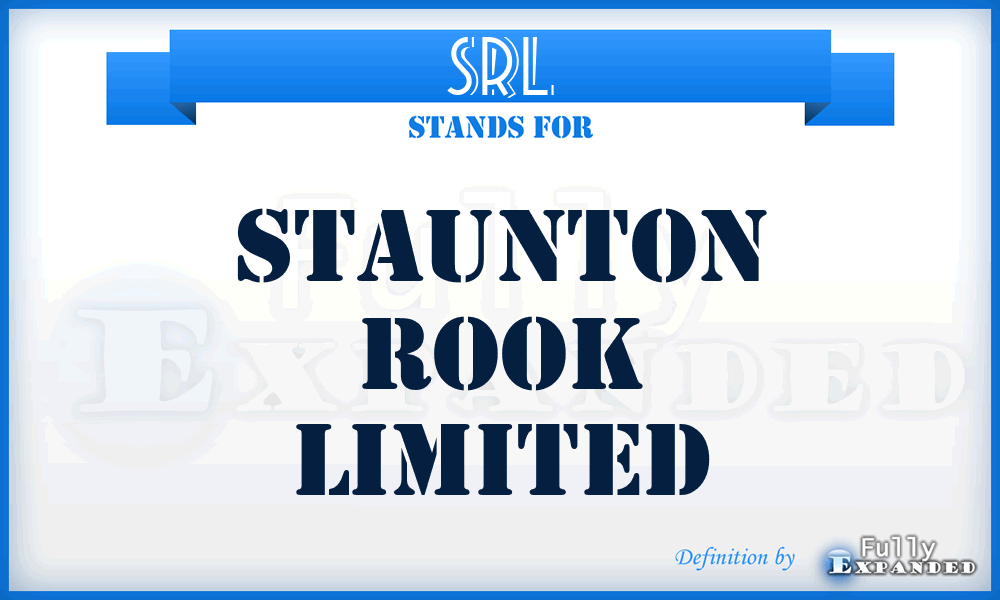 SRL - Staunton Rook Limited